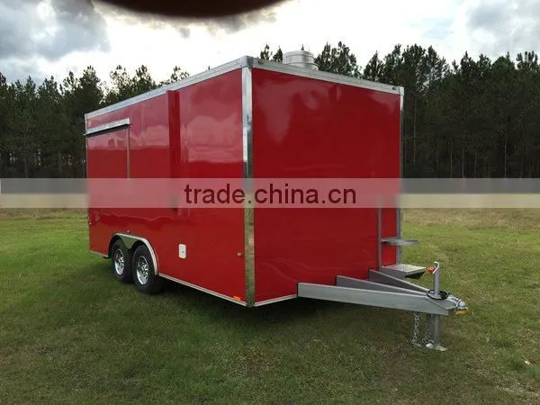 8'6" Wide x 16' Long Food Cart Concession Trailer For Sale photo-3