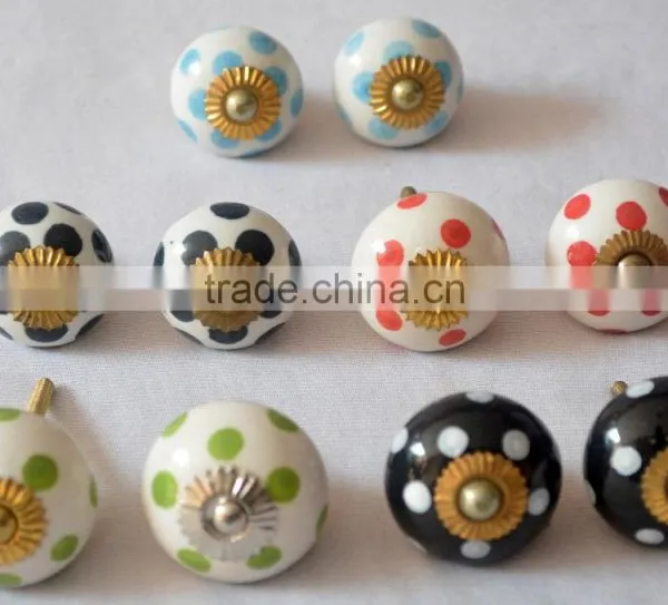 Mix Design Unique Hand Painted Drawer Knobs photo-2