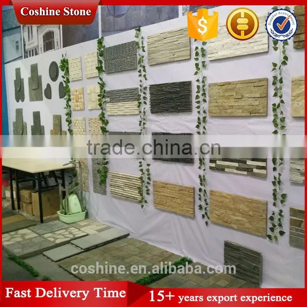 Split Surface Antacid Natural Yellow Wall Cladding Slate Stone Panel photo-4