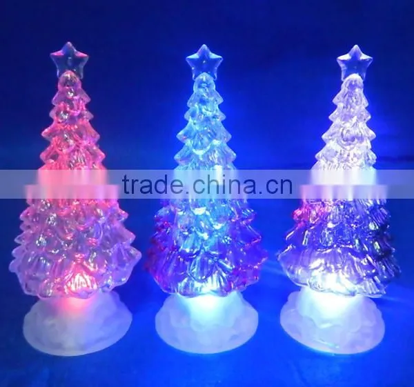 New Product Color Changing Acrylic Led Flat Flashing Led Christmas Tree photo-2