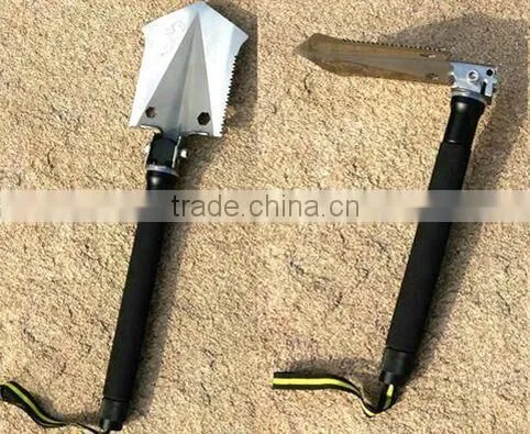 New Function Multifunction Compact Rescue Equipment Shovel Knife Saw Fire Flint photo-2