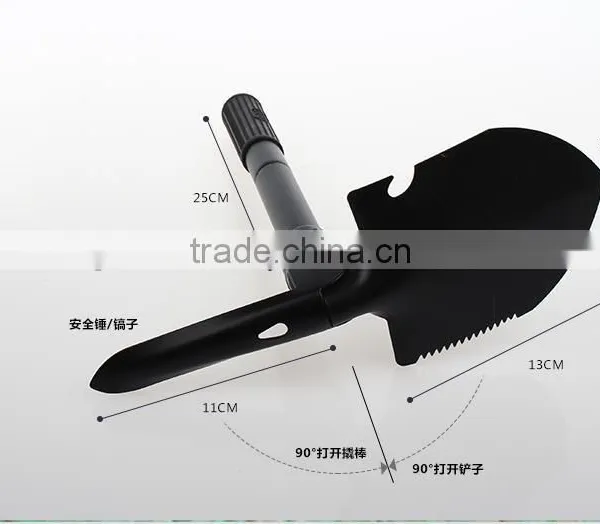 Folding Multifunction Shovel Outdoor Camping Shovel Mini Survival Trowel Tools With Snow Spade Pick Saw Compass Garden Tools photo-5