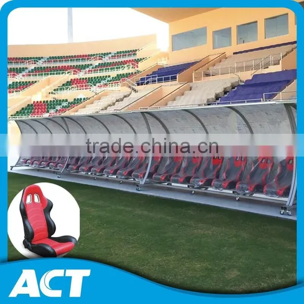 Hot-dip Galvanized Fixed Football Player Bench, Substitute Player Seats photo-4