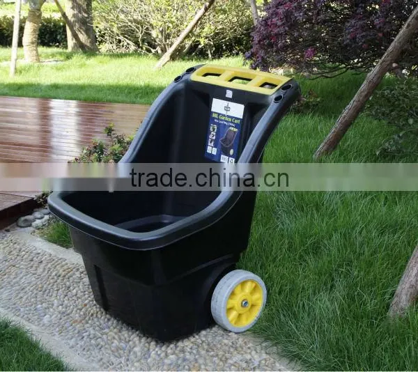 Plastic Outdoor Garden Cart Hand Trolley 80 Liter With Two Wheels photo-2