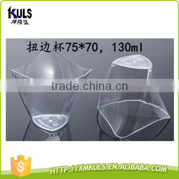 Food Grade Disposable Dessert Ice Cream Container Plastic Cup Square Round Special Shape Dessert Cups photo-5