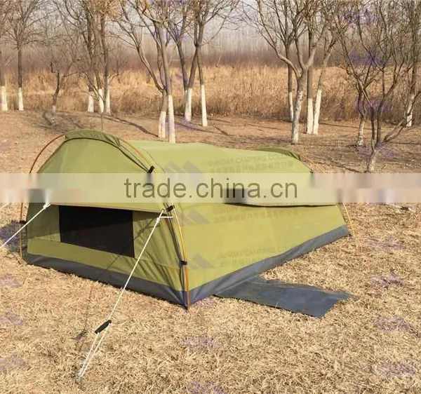 Australian Style Waterproof Outdoor Sherpa Canvas Single Swag Tent photo-2