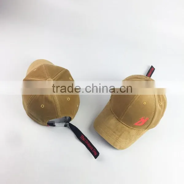 Flat Embroidery Baseball Cap Velvet Fabric Dad Hat photo-5