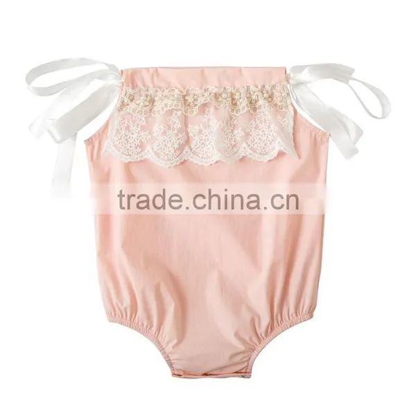 Comfortable Baby Romper Summer New Design Baby Girl Boutique Lace Romper Cute Infant and Toddler Clothing photo-5