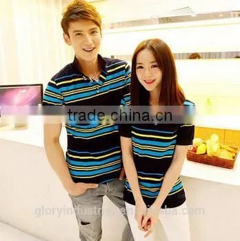 2015 Short Sleeve Mens Polo Collar Striped t Shirt photo-3
