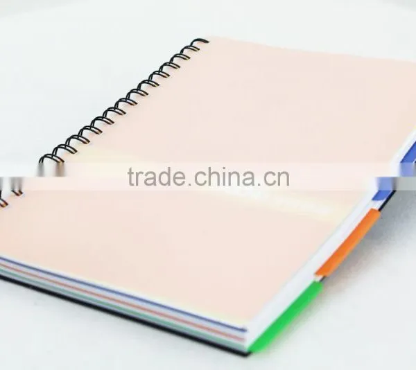 Cheap PP Cover Student Notebook Colors Spiral Binding Planner Custom photo-2