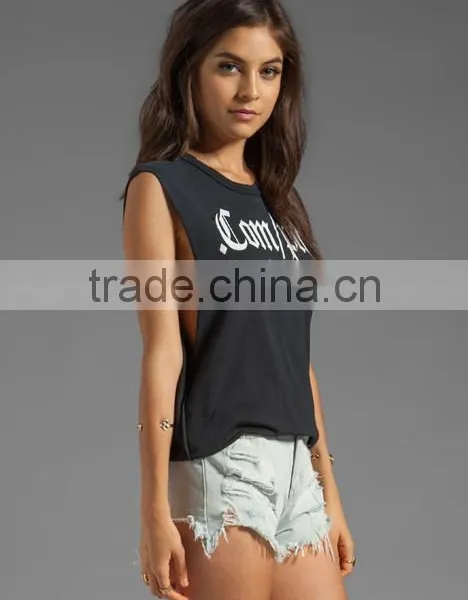 Women Dance Graphic Printing Tank Tops photo-2