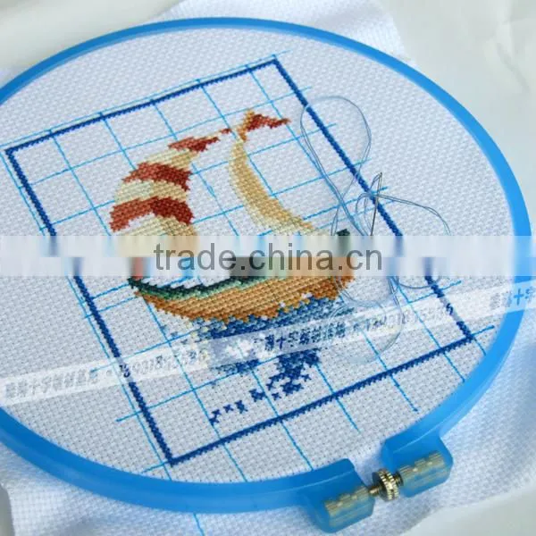 Wholesale Colorful Plastic Hoops Frosted Embroidery Hoop Craft Hoops Cross Stitch photo-5