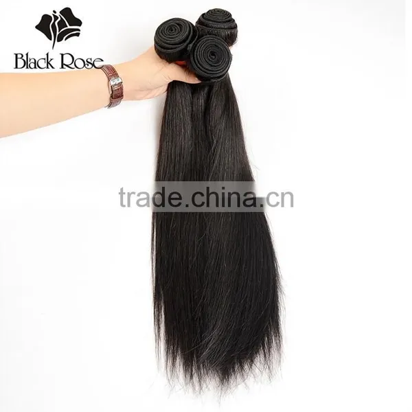 Black Rose Mink Hair Virgin Brazilian Straight Remy Hair Extension photo-3
