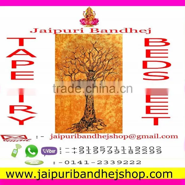 Jaipuri Mandala Cotton Fabric Tapestry photo-2