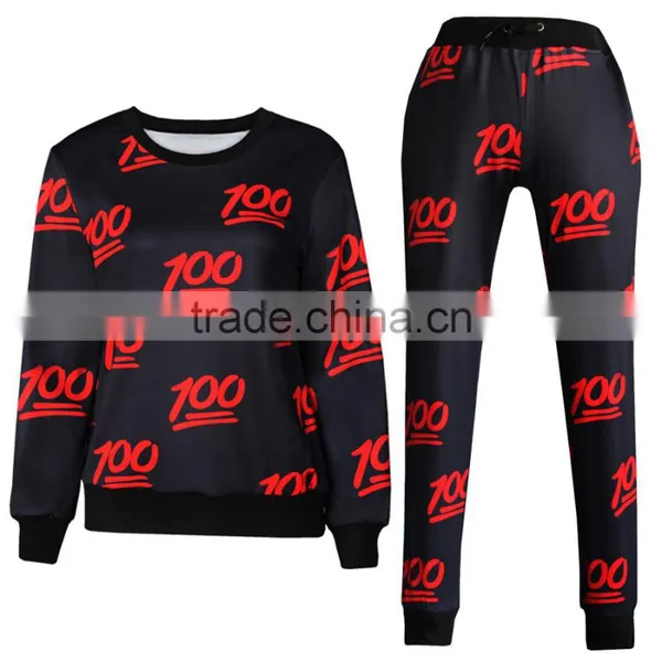 3D Printed Joggers Pullover Sweatshirt Womens Tracksuits Sports Suits Hip Hop Sportwear for Sale photo-4