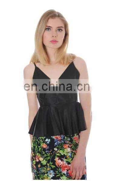 2014 Custom Fashion Soft PU Top