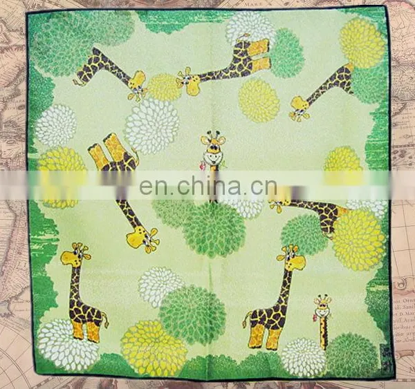 Giraffe Pattern Hot Sale 100% Cotton Wrapping Cloth Furoshiki