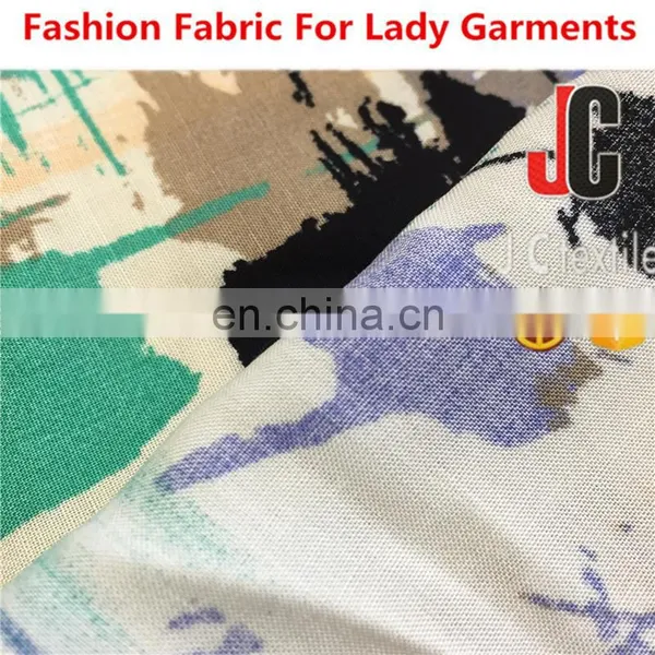 Textile Shanghai 100 Print Viscose Rayon Print Woven Challie Fabric for Woman Dress photo-4