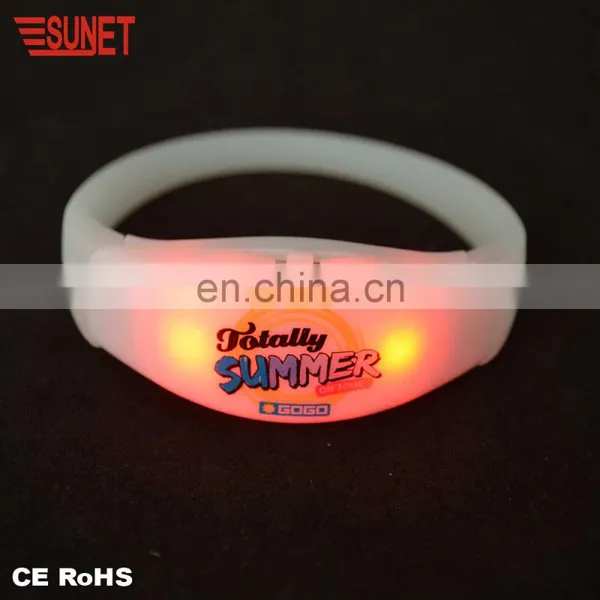 Hot New Products 2018 Plastic Soft Led Wristband Flashing Bracelets photo-3