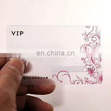 Custom High Class Spot UV Transparent Plastic Business Card for Promotion photo-6