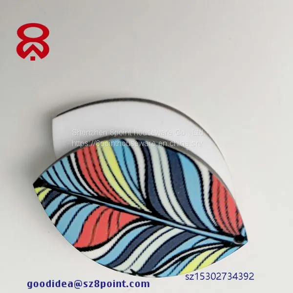 Promotional Sublimation MDF Custom Wooden Keychain photo-3