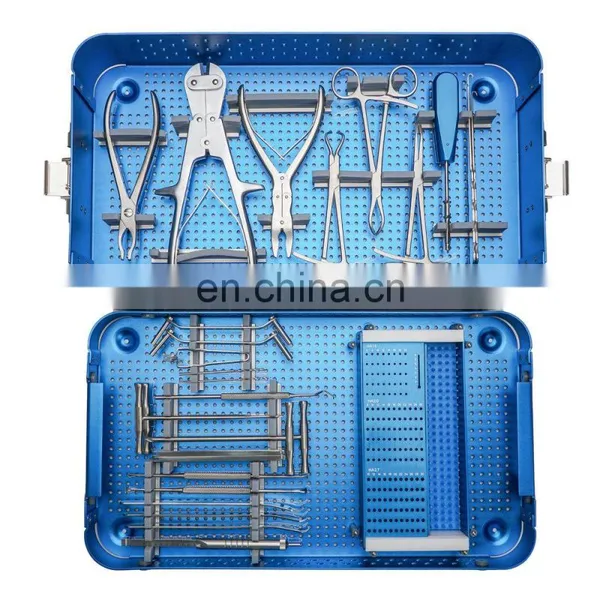 Factory Price Orthopedic Surgical Instruments Micro Plate Instruments Set Trauma Basic Surgical Instruments Set Mini Fragment photo-2