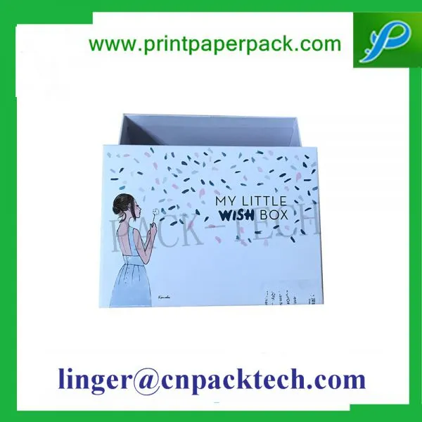 Custom Hair Packaging Lid and Base Cardboard Printing Paper Box