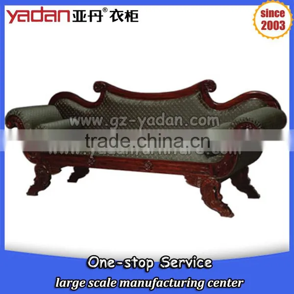 American Living Room Antique Furniture Pictures of Solid Wood Fabric Sofa Quality Choice photo-5