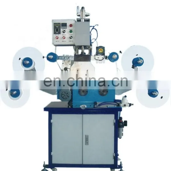 UT12 Automatic Fabric Label Hot Foil Stamping Machine, Textile Garment Tape Heat Transfer Press photo-3