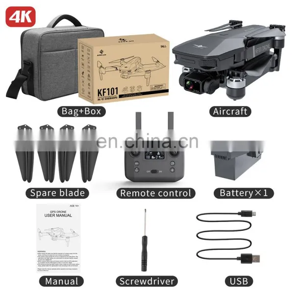 KF101 MAX 3-axis Gimbal Drone 3KM Distance GPS 4K Optical Flow Dual Camera 5G Transmission EIS RC Quadcopter Christmas Gift photo-2