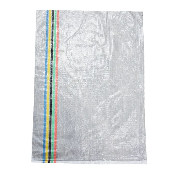 25kg 50kg PP Laminated Red Striped Polypropylene Woven Bag for Rice Seed Feed photo-5