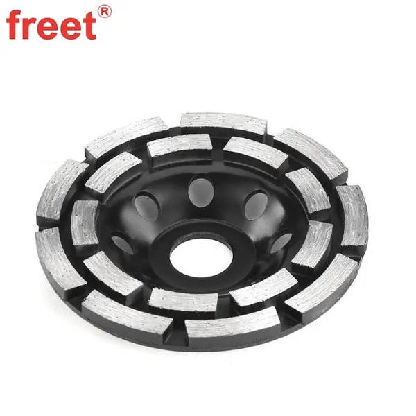 D100mm~230mm Diamond Double Row Grinding Cup Wheels for Concrete Stone photo-4