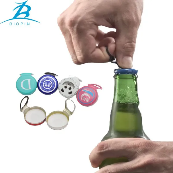 Hot Sale Aluminum Easy Open Beer Cap 26mm Metal Pull Ring Cap for Bottle Beer Juice Drinks