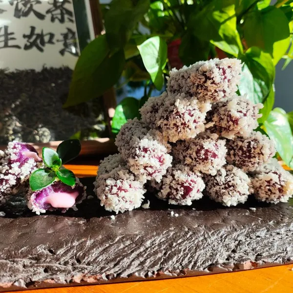 Natural Purple Aura Taro Dessert - Pure Taro Paste No Preservatives No Coloring Soft Yummy Snack photo-4