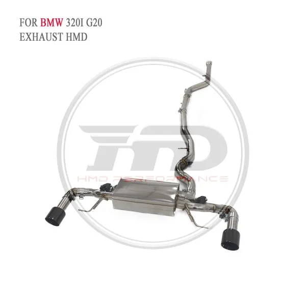HMD SS304 Exhaust Catback for BMW 320i 420i F30 F36/ 320I G20/320i 330i G20/420i F36 Muffler With Valve For Cars Whatsapp+86 18946955156 photo-2