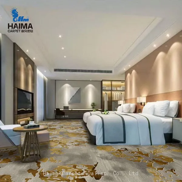 Modern Design Carpet Luxury 5-star Restaurant Hotel CorridorLobby Guest-room Casino Wall to Wall Printed Carpet HAIMA