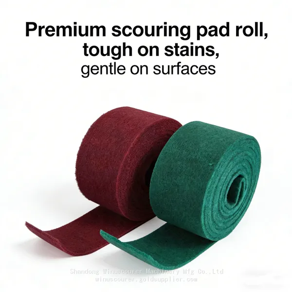 wholesale semi-finished scouring pad kitchen clean scourer pad