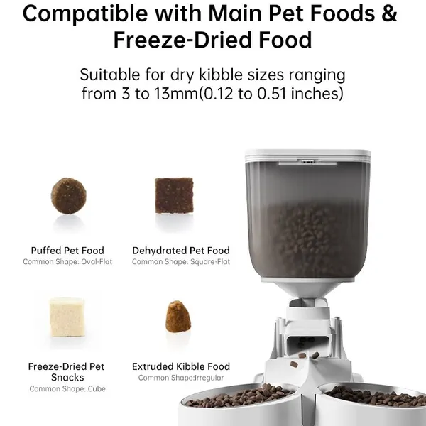 OEM ODM Automatic Cat Feeder Timed Quantitative Remote Control Eco-Friendly ABS Bowls Battery Powered Cross-Border Popular