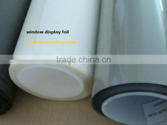 Window Display Foil, Self Adhesive Rear Screen Film, Holographic Rear Screen Foil, Adhesive Glass Foil, Glass Display Foil
