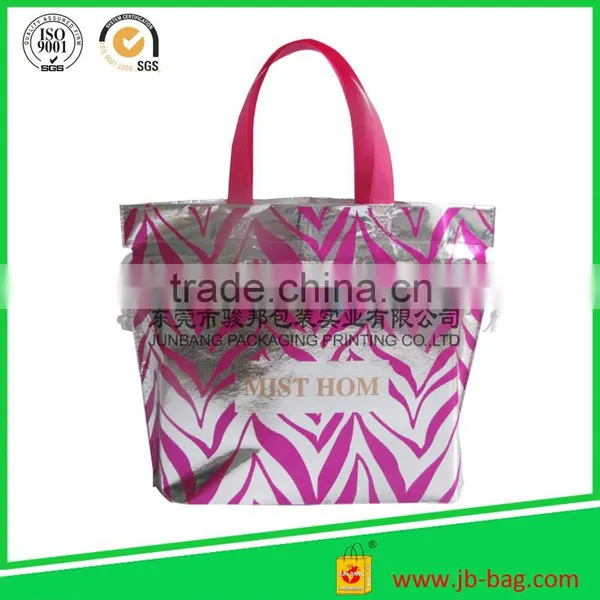 2015 Handled Outdoor Fitness Snap Buttons Non Woven Insulated Lunch Cooler Bag/ Resealable Cooler Bag photo-2