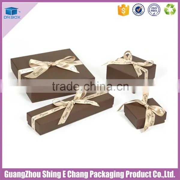 Fancy Custom Logo Ribboned Gift Paperboard Printing Jewelry Packaging Box/cardboard Jewelry Box photo-5
