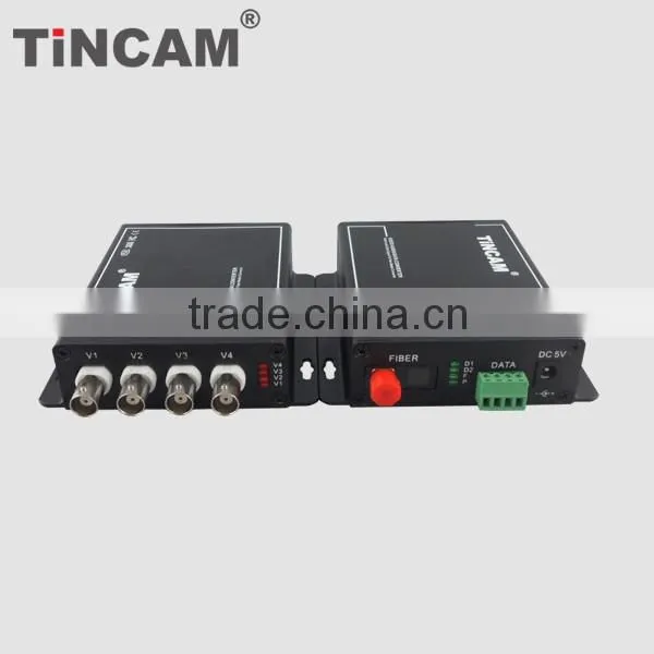 Video Audio Data Ethernet Over Fiber Converter