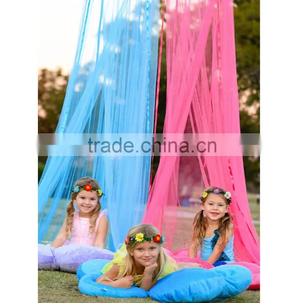 Round Girls Hanging Bed Canopy Folding Portable Iron Window Outdoor Baby Mosquito Net photo-2