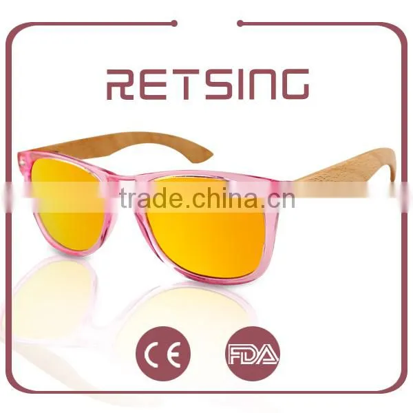 Custom Polarized Wooden Sunglasses Cheap Wooden Sunglasses Mirror/revo Lens photo-6