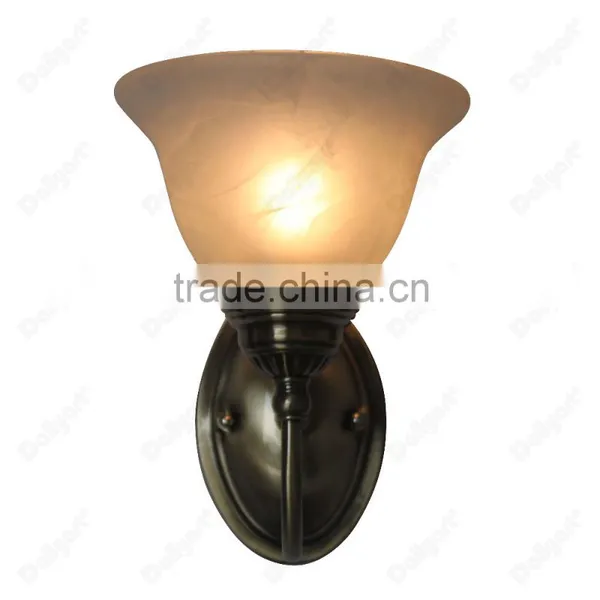 High Quality Antique Brass Glass Wall Light photo-2