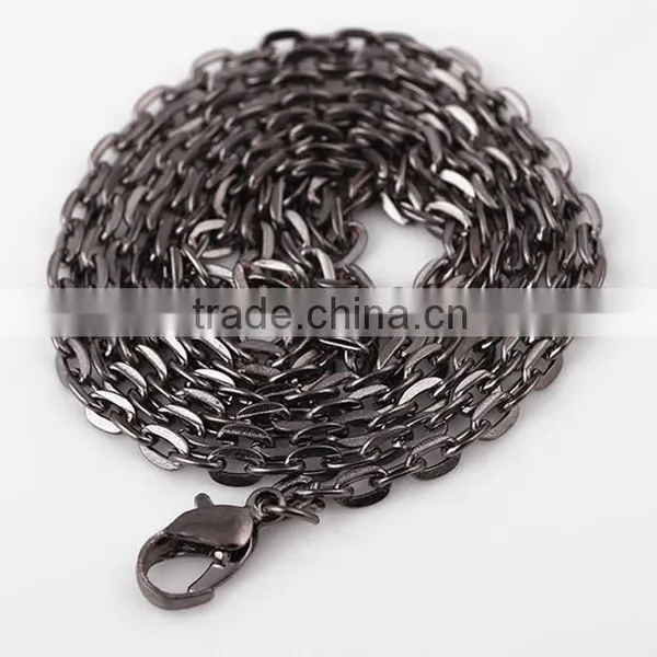 New Products Gun Color Necklace Alloy Necklace 60cm for Making Floating Locket photo-4