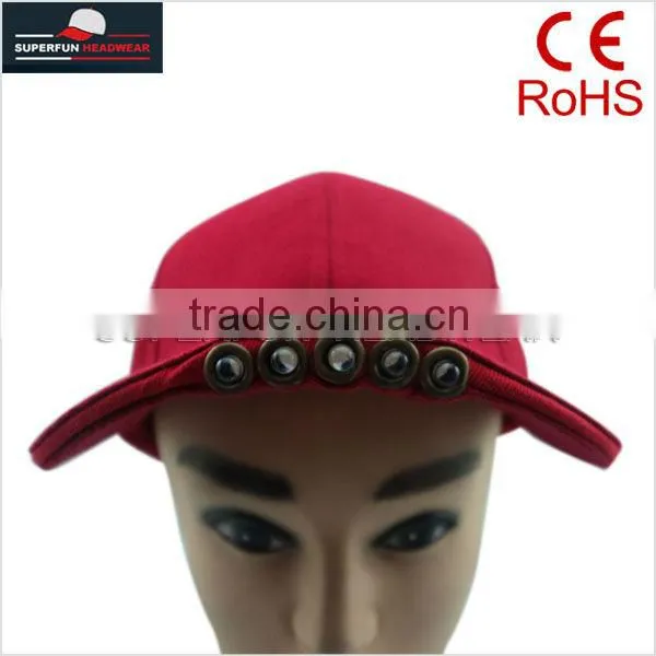 Hot Sale Bronze Rings Around the Bulb LED Baseball Caps photo-3