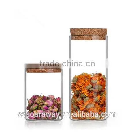 Hot Selling Glass Tubular Vial Glass Bottle With Wooden Cork photo-3