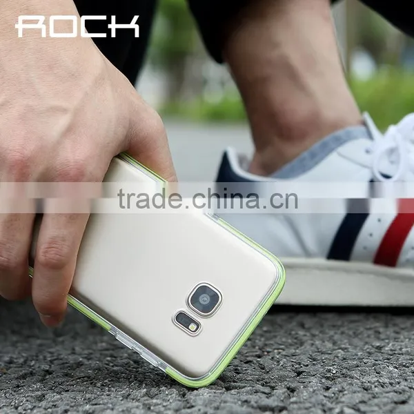 ROCK Guard Series Soft TPU Case for S7 Edge Clear Shockproof TPE Full Back Cover for S7 Edge photo-5