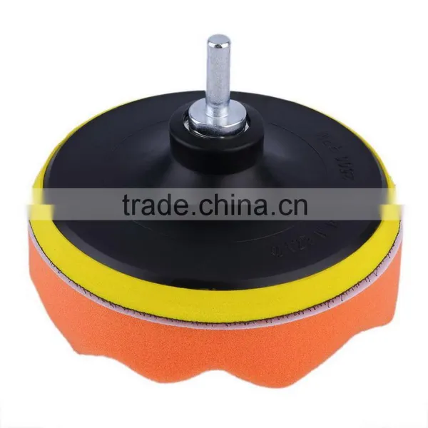 5 Inch Buffing Pad Auto Car Polishing Sponge Wheel Kit With M10 Drill Adapter Buffer# photo-6
